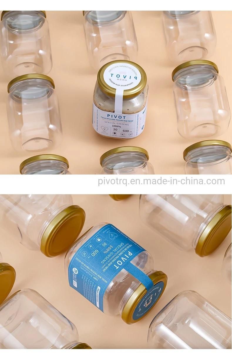 370ml Empty Pet Plastic Peanut Butter Bottle Seasoning Bottle Satay Sauce Bottle
