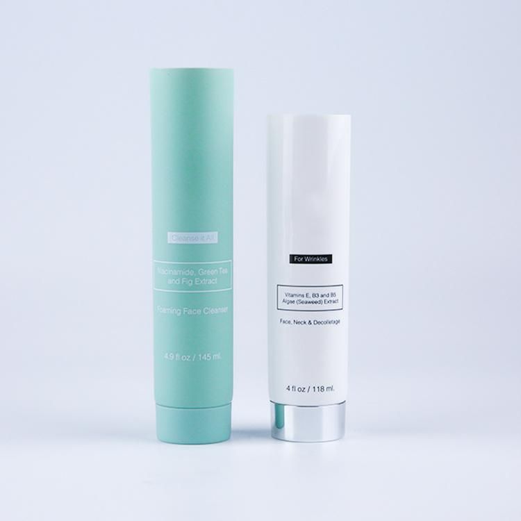 Wash Surface Plastic Round Soft Touch Cosmetic Packaging Tube