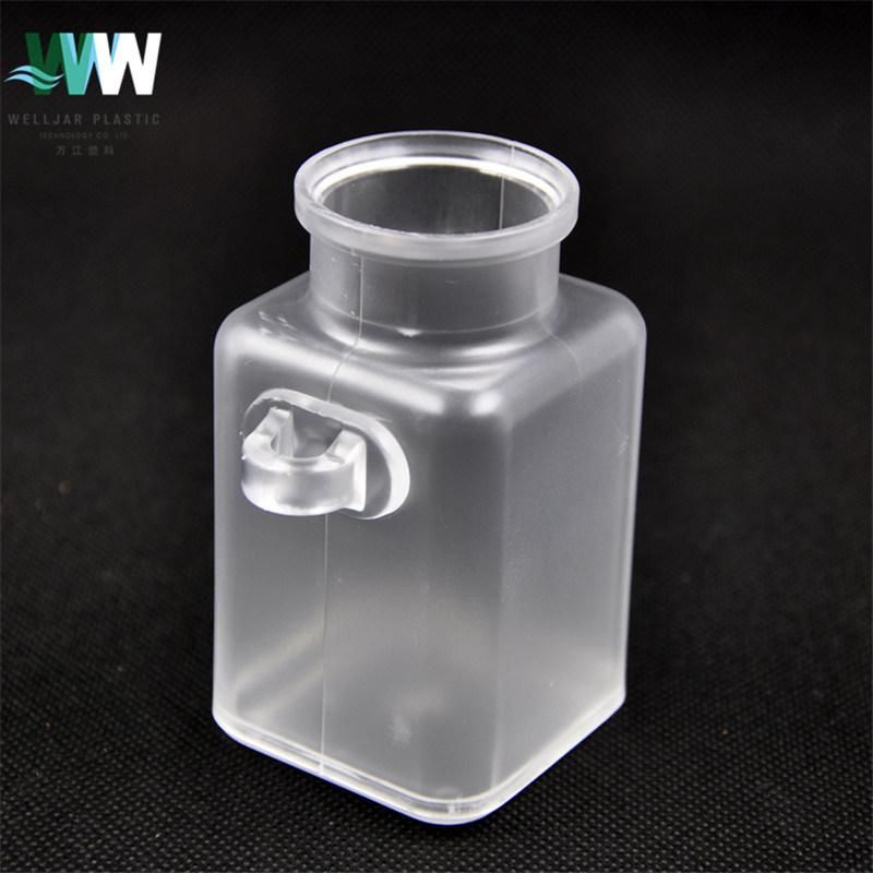 Plastic Biodegradable ABS Square Bottle with Wooden Spoon