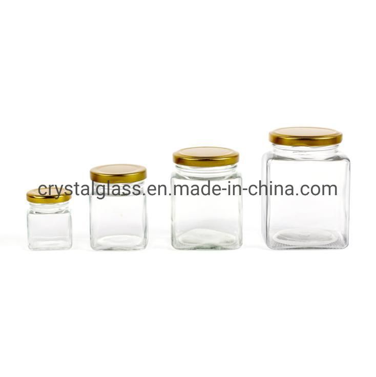 8oz 12oz Cylinder Glass Jar with Twist off Cap, Cheap Glass Jar for Jam Honey Package