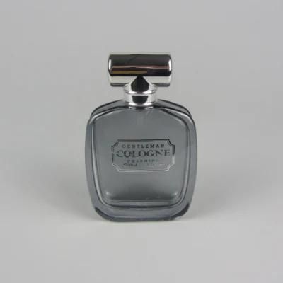 Luxury 50ml Matte Black Glass Spray Perfume Bottle