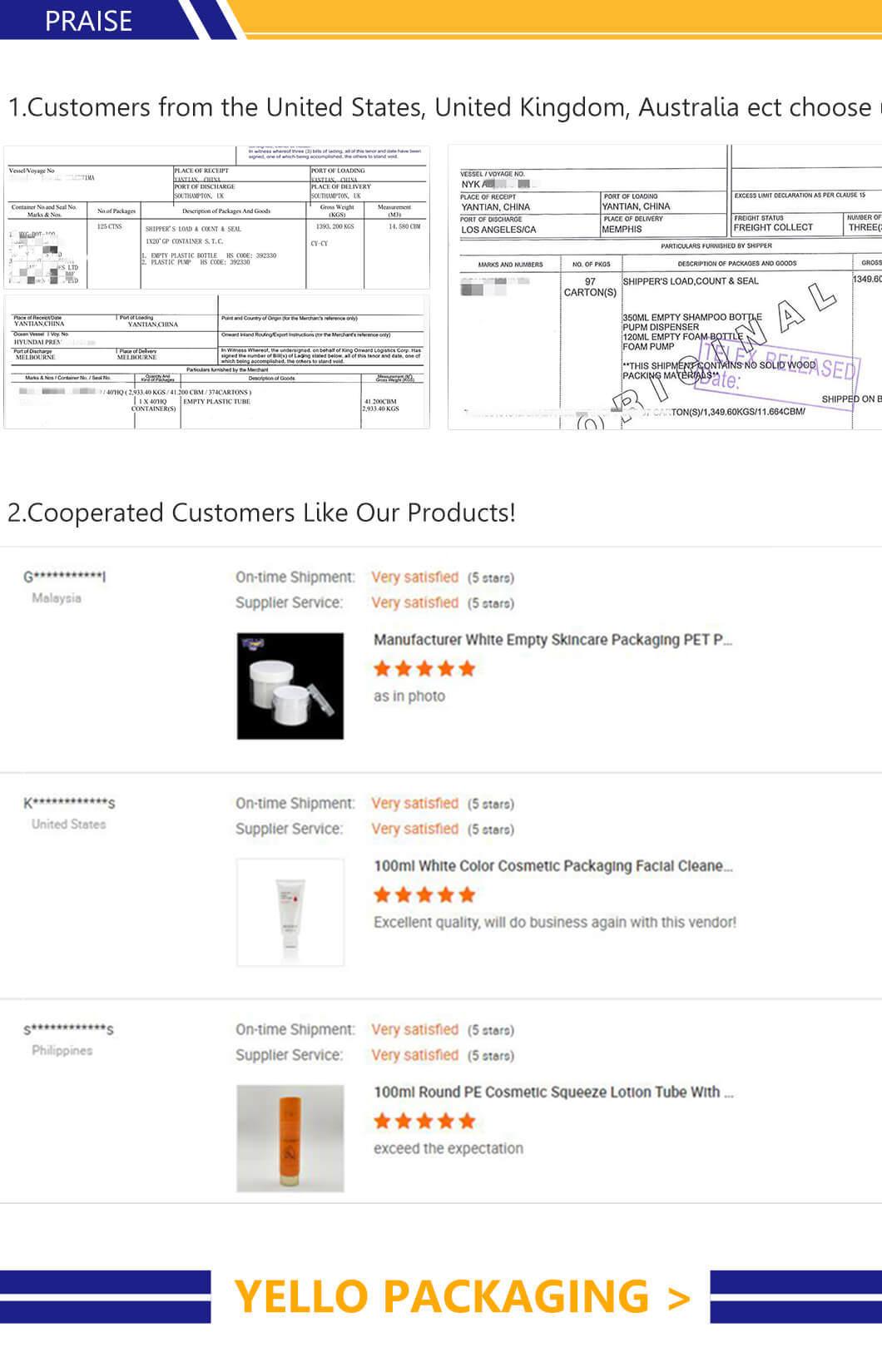 Customize Cosmetic Skincare Packaging Foam Pump Cleanser Bottle with Easy Operation