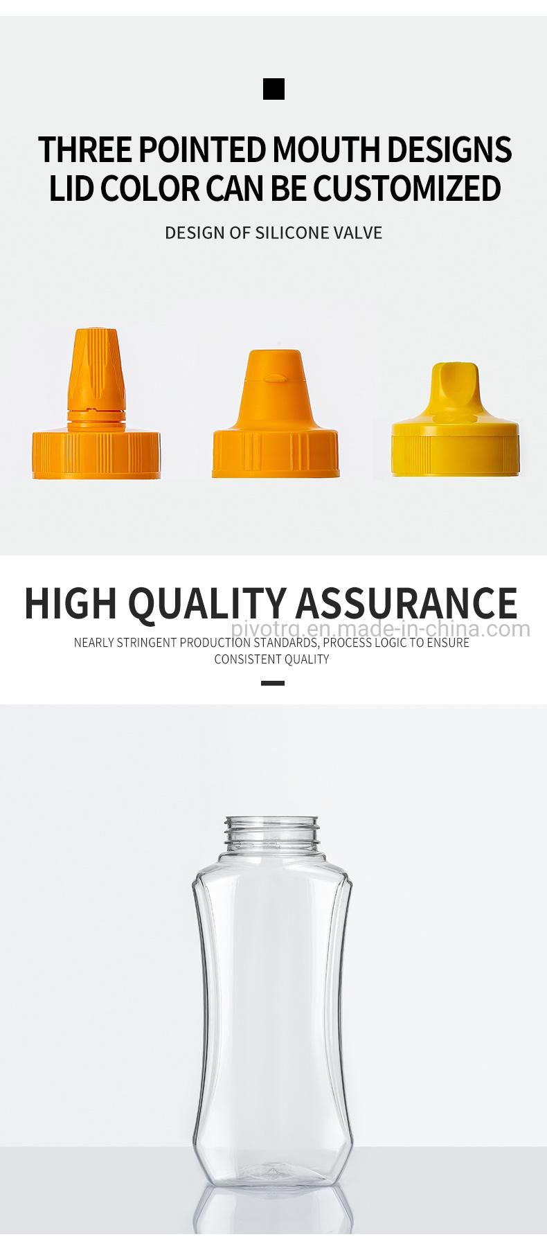 800g 570ml Plastic Honey Squeeze Bottle with Lids for Honey Package