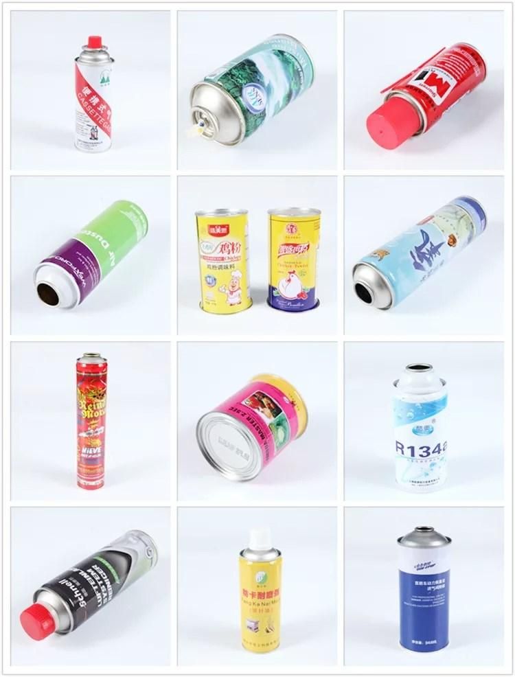 Tinplate Aerosol Cans with Automatic Spray Dispenser and Plastic Caps