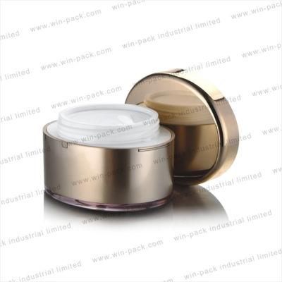 Winpack High Quality Gold Cosmetic Acrylic Jar for Free Sample 100g