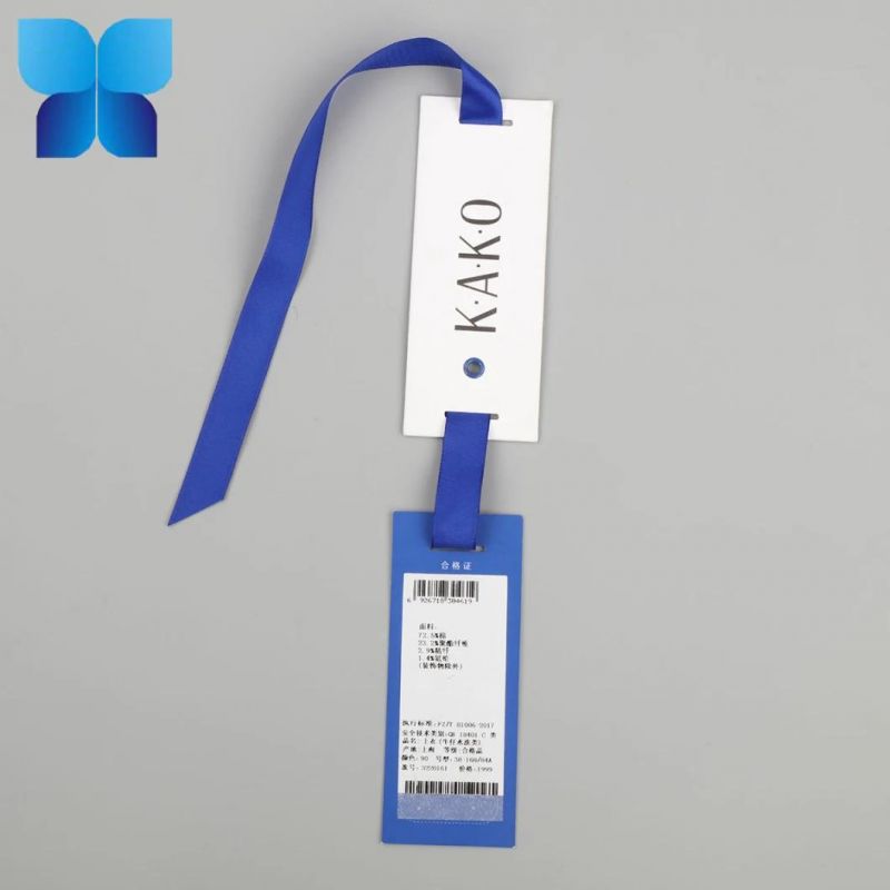 Garment Paper Hang Tag Printed Brand Logo Tag