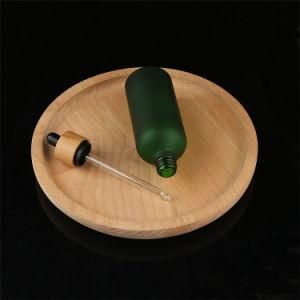 50ml 100ml Frosted Green Essential Oil Glass Dropper Bottle