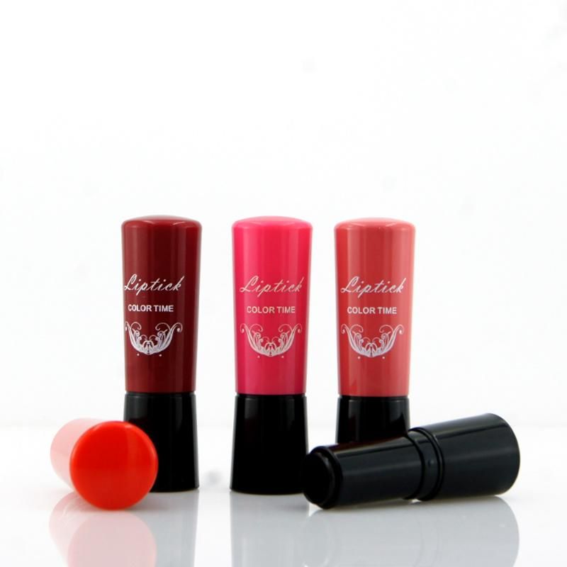 4.3G in Stock Ready to Ship Low MOQ High Quality Orange Pink Light Dark Red Empty Round Lipstick Tube