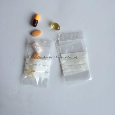 LDPE Medical Custom Printed Pills Resealable Medicine Zipper Pharmacy Bag