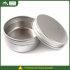 Wholesale Empty Cream Aluminum Screw Jars for Cosmetic Packaging