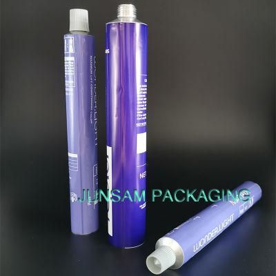 Empty Aluminum Tube Packaging Metal Flexible Cosmetic Container Colorful Printing