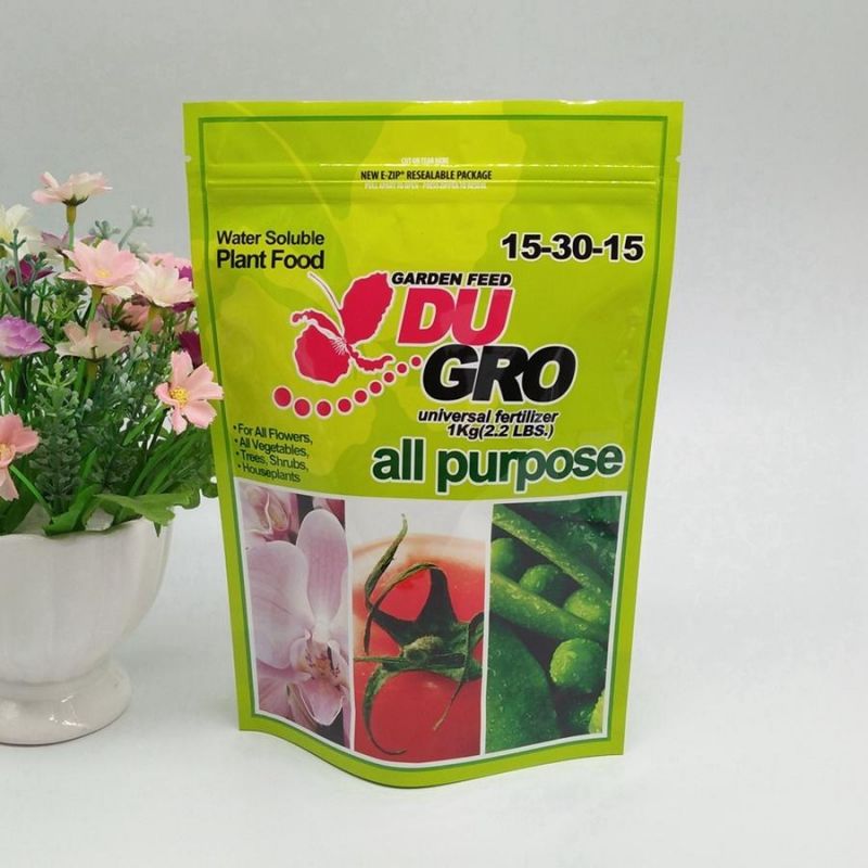 Quad Seal Plastic Pouch for Fertilizer Plastic Packing Bag