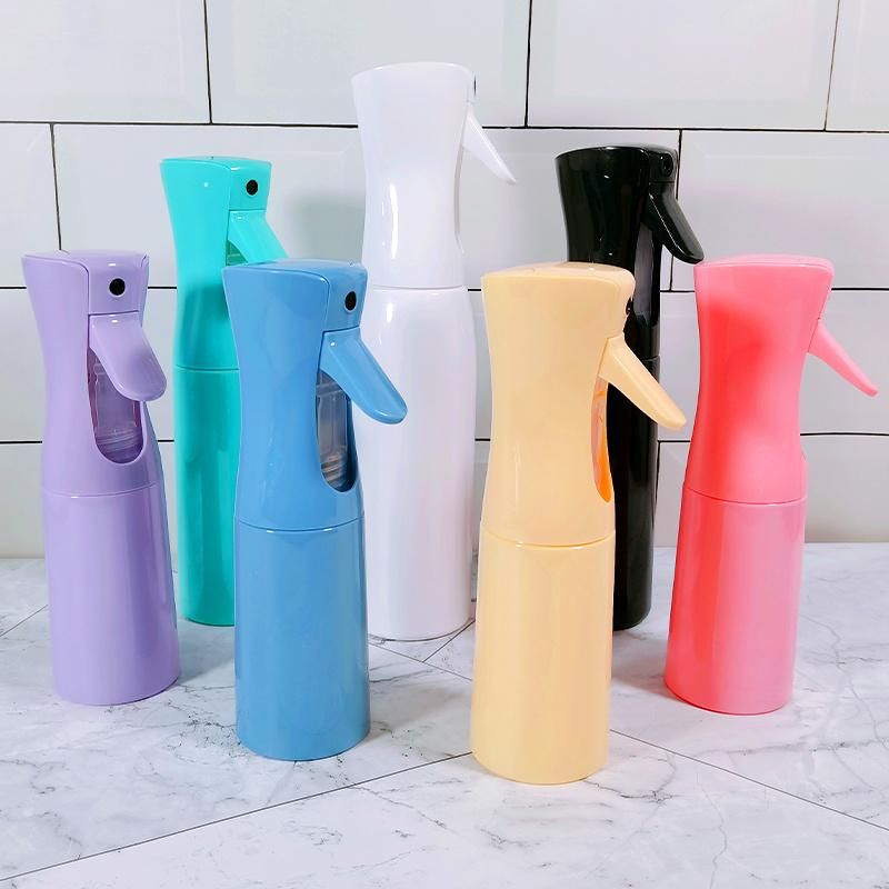 Custom 160ml 200ml 300ml Orange Plastic Hair Water Trigger Continuous Spray Bottles