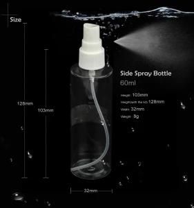 Stock 250ml Plastic Emulsion Bottle Transparent Flat Shoulder Pet Bottle with Black Pump Head