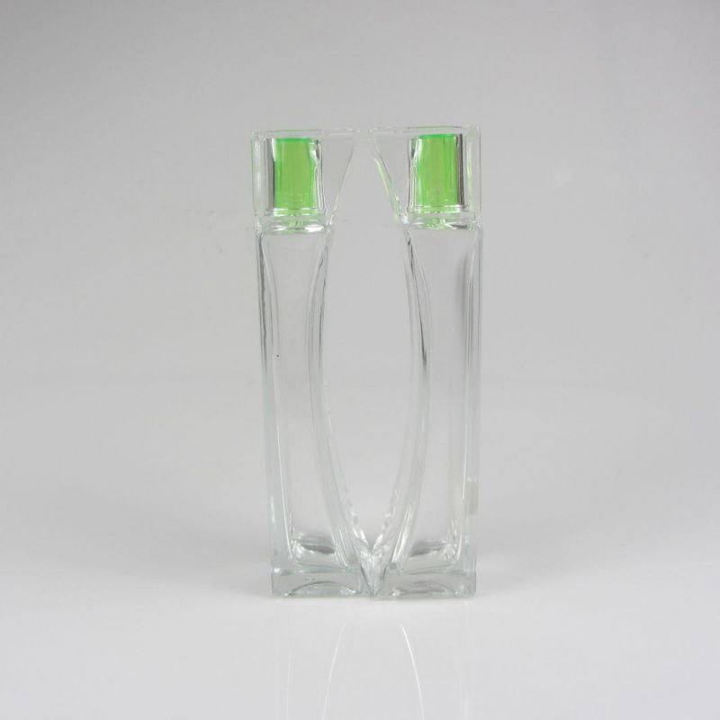 New Arrival Crimp Neck Clear Perfume Bottle 50ml