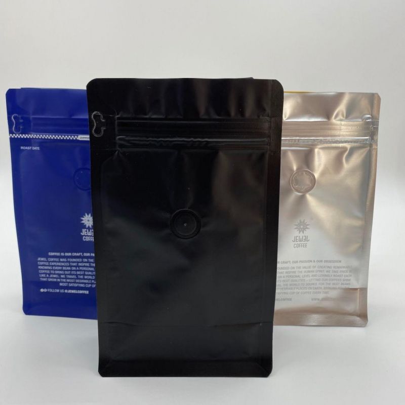 Stand up Plastic Packaging Bag with Flat Bottom