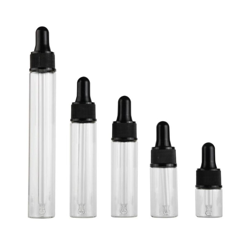 20ml Clear Glass Dropper Bottle with Glass Pipette and Dropper Cap