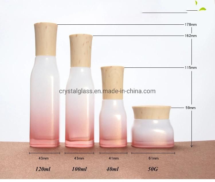 Rose Color Cosmetic Cream Face Care Jar