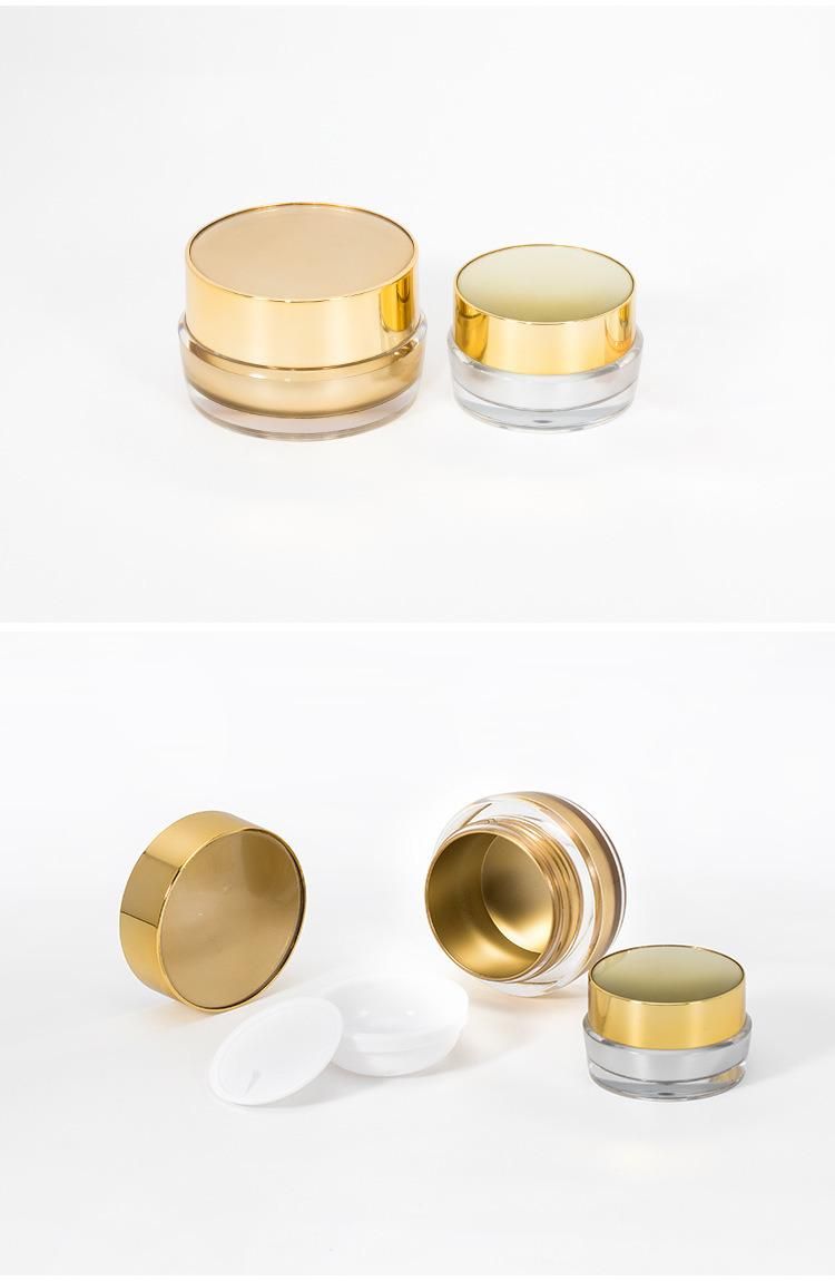 5g 10g 15g 20g Clear Plastic Cream Jar for Cosmetic