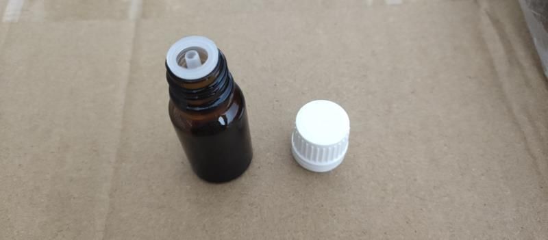 1/3 Oz 10ml Amber Glass Bottles W/ Euro Dropper Orifice Reducer Black Tamper Evident Cap for Essential Oil Aromatherapy