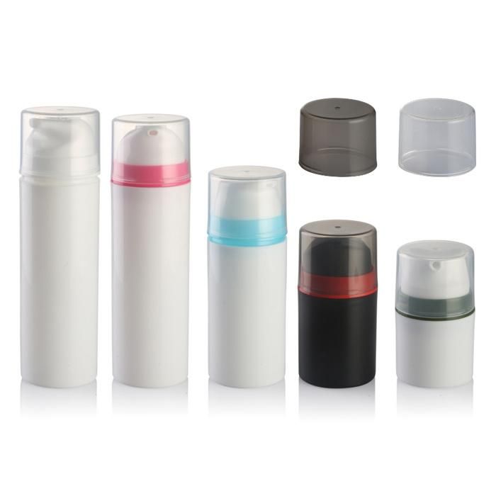 Sample Freely Eco Friendly 150ml PP Airless Cosmetic Pump Bottles Color Customized Airless Cosmetic Packaging Pump Bottles Wholesale 50ml