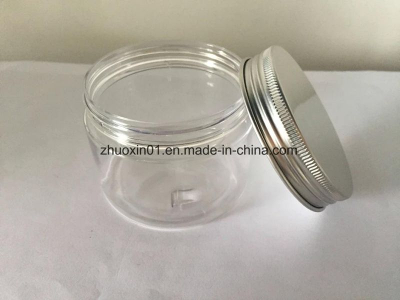 250g Pet Plastic Food Grade Jar with Aluminum / Plastic Screw Cap