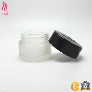 Drum Shape Frosted Cosmetic Glass Bottle for Skin Care Cream