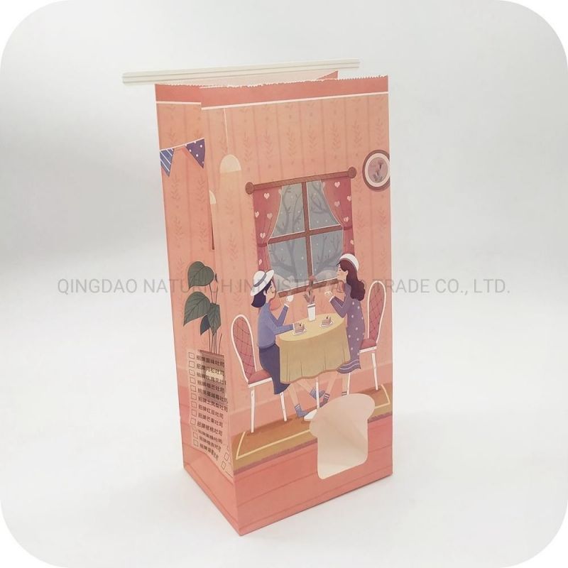 White Kraft Paper Bag for Toast and Bread