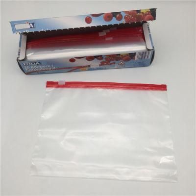 Reusable Clear Freezer Food Storage PE Ziplock Plastic Bag Food Grade Zipper Sliders Bag