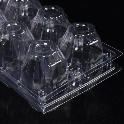 Stackable Recycled Pet Clamshell Egg Tray Plastic