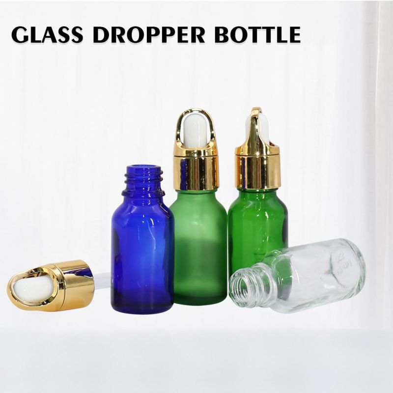 Easy Cleaning Multi-Function OEM/ODM China Skincare Cosmetic Packaging Green Glass Dropper Bottle