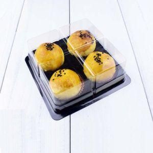 Food Grade Transparent Blister Plastic Egg Yolk Packaging of 4 PCS