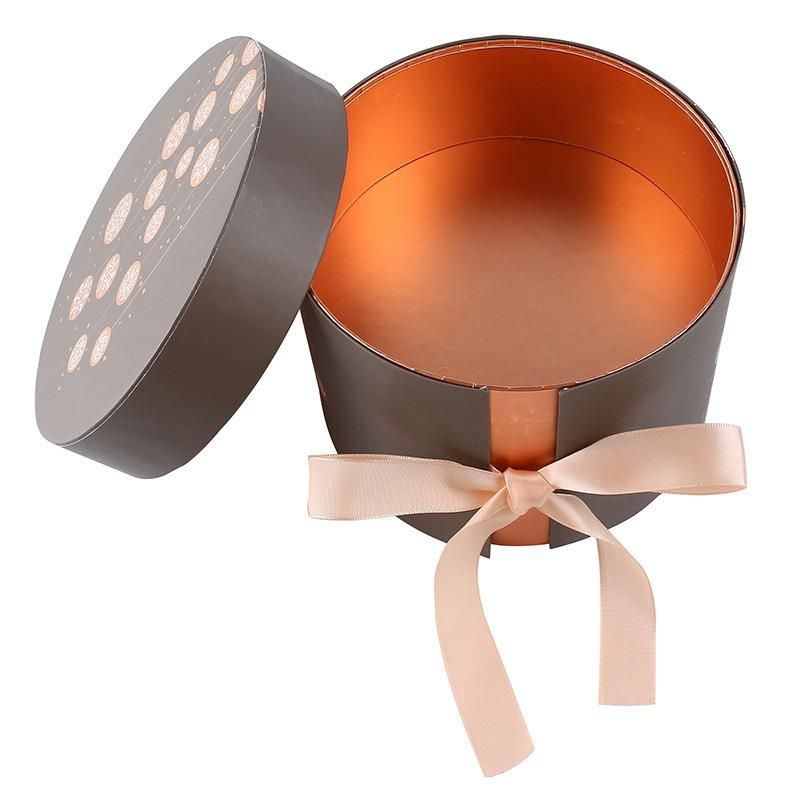 Top Quality Recycled Brown Kraft Paper Chocolate Packaging Gift Box with Ribbon