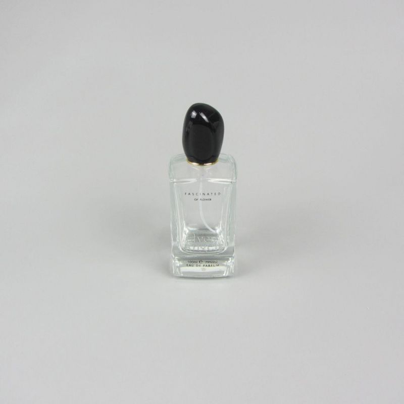 Free Sample 100ml Spray Perfume Empty Crimp Glass Bottle