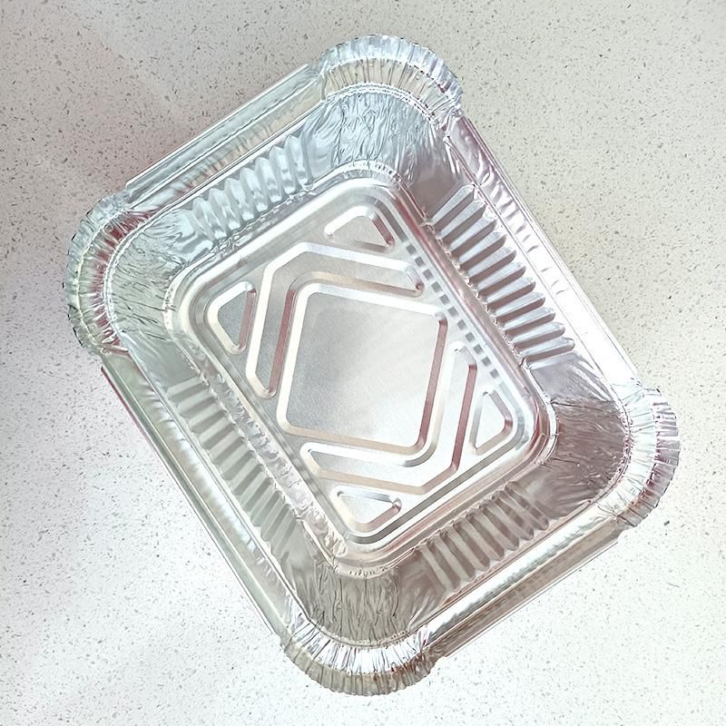 Disposable Square Aluminum Foil Bakery Cupcake Container/Bowl /Cup for Food Microwave Heating Aluminium Bowl