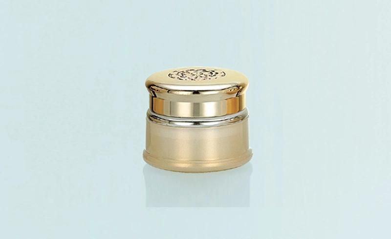 15g Customized Empty Plastic Cream Jar for Cosmetic with Metalized Lid