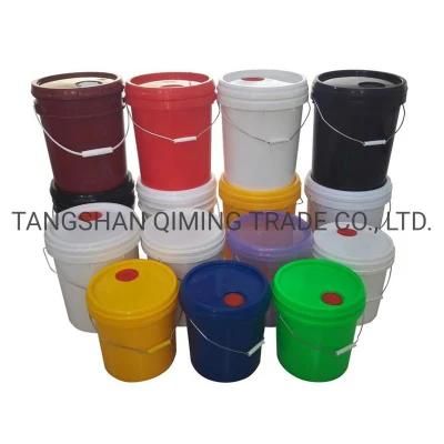 Food Grade 20L 5 Gallon Colorful Plastic Paint Bucket/Pail/Barrel/Drum with Lids and Handles