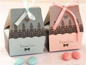 Customized Wedding Candy Gift Paper Box / Die-Cut Cardboard Box