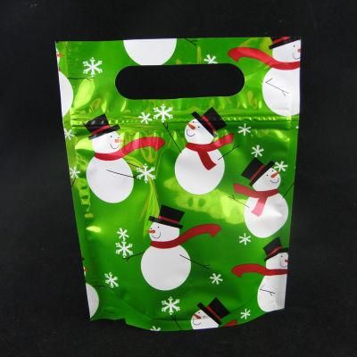 Stand up Gift Bag with Handle for Christmas