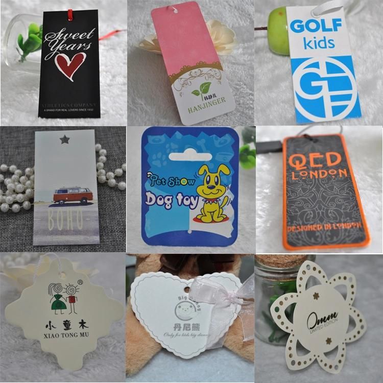 Customized Logo Paper Hangtag Custom for Garment Hangtag