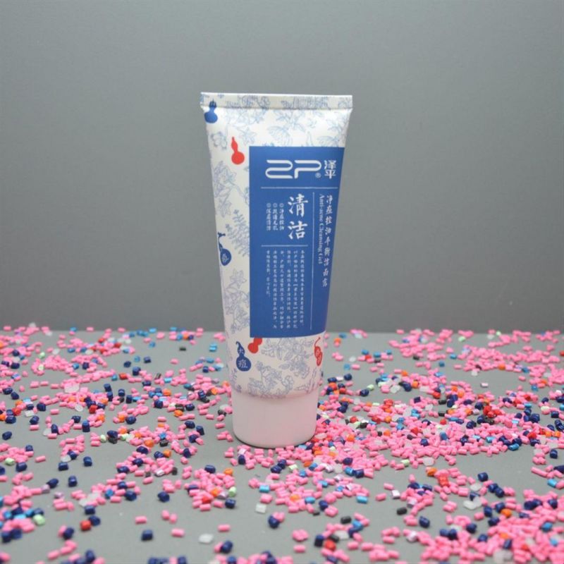 Factory Custom Plastic Soft Squeeze Facial Cleanser Tube Packaging