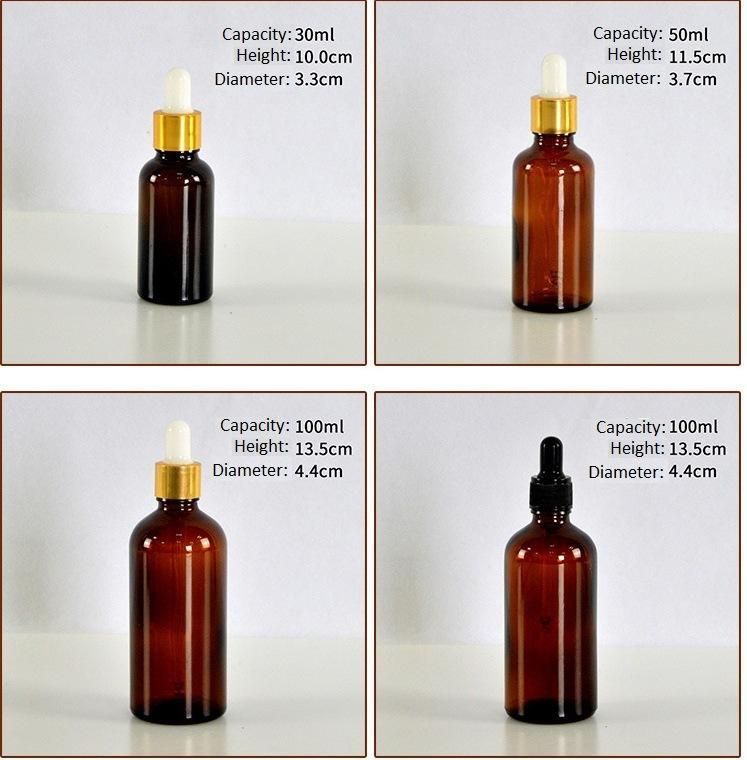 5ml-100ml Amber Essential Oil Glass Bottles