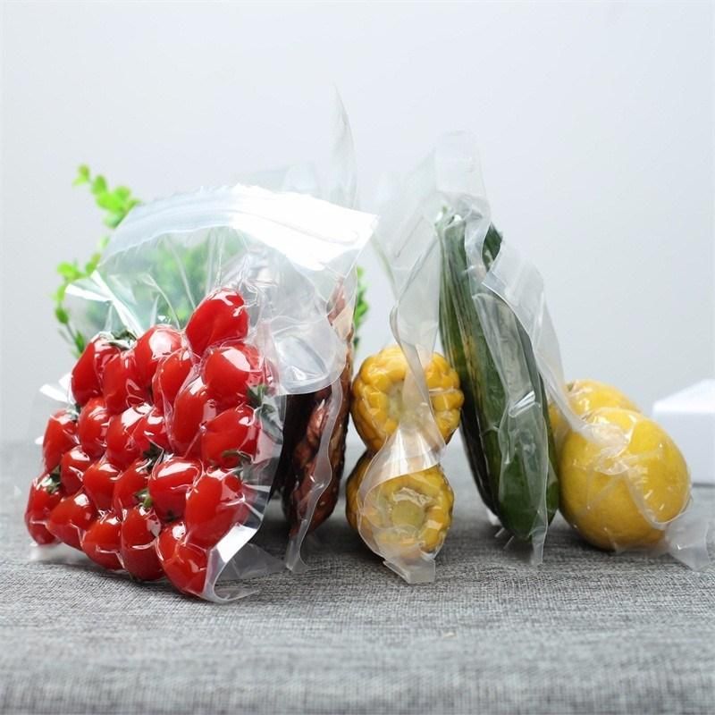 in Stock BPA Free Nylon Sous Vide Chamber Kitchen Transparent Embossed Packing Vacuum Storage Sealer Bags for Food