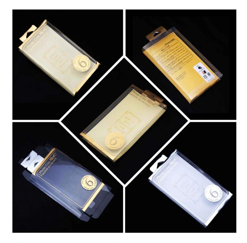 Custom PVC Plastic Folding Box Mobile iPhone Shell Packaging Box