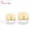 5g 10g Luxury Clear Empty Lip Balm Plastic Jar for Lip Balm with Gold Cap