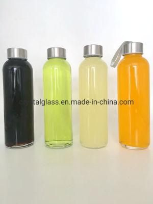 300ml 420ml 500ml 750ml 1000ml Clear Glass Recycled Drinking Water Bottle with Loop Cap