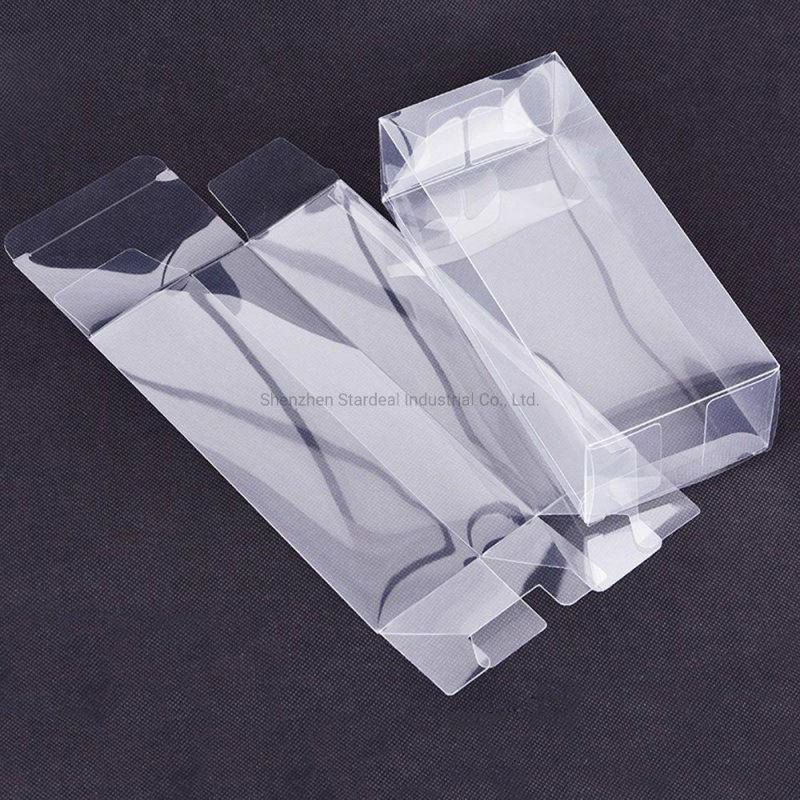 Custom Made Gift Folding Clear Pet PVC Transparent Plastic Box