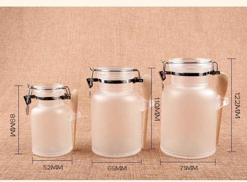 Cosmetic Bottle 300g ABS Plastic Bath Salt Bottle with Handle