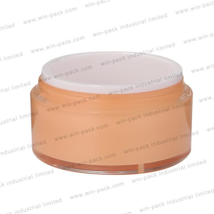 Factory Price Clear Custom Skin Care Cream Airless Acrylic Jar Cosmetic Packaging Jar Wholesale 15g 30g