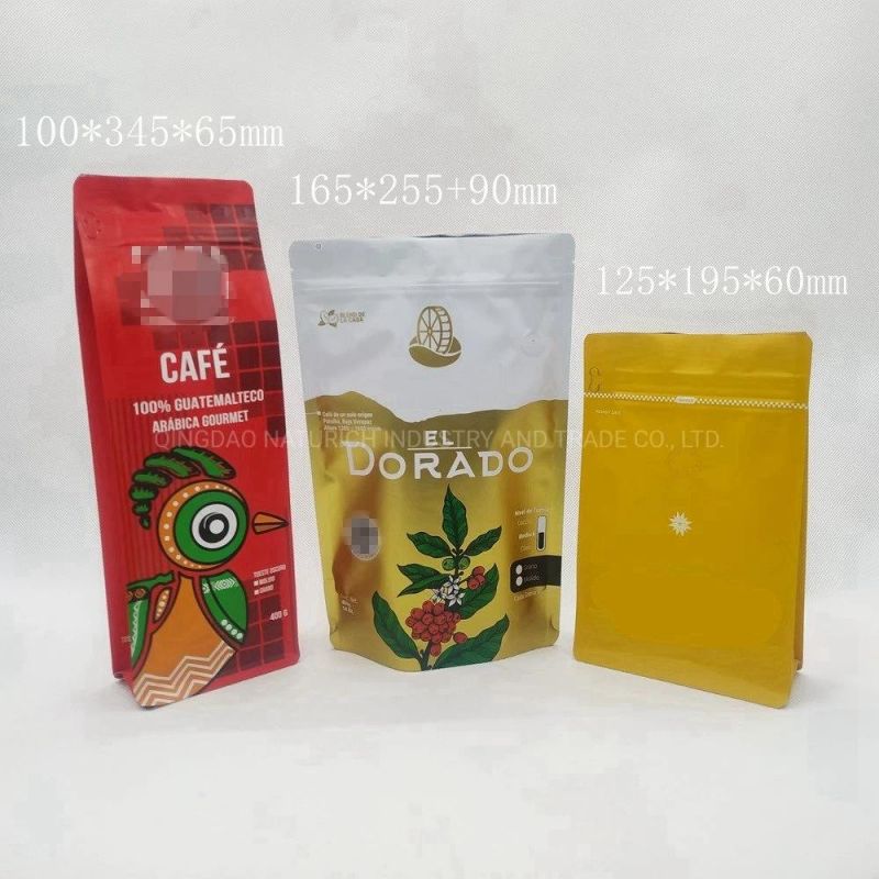 400g Coffee Packing Pouch with Valve and Zipper